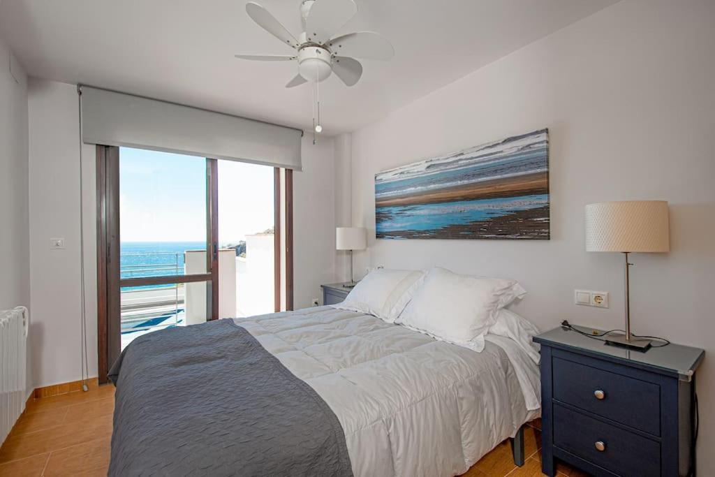 Sunny House With Great Sea Views, 3 Terraces, Private Heated Pool And Sauna La Herradura  Luaran gambar