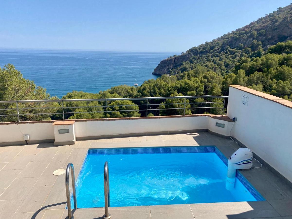 Sunny House With Great Sea Views, 3 Terraces, Private Heated Pool And Sauna La Herradura  Luaran gambar